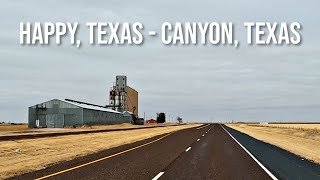 Happy, Texas to Canyon, Texas! Drive with me on a Texas highway!