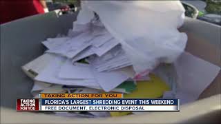 Operation shredding this weekend is the largest in the state