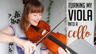 OCTAVE strings | turning my viola into a cello!