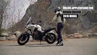 Öhlins suspension in action on Honda's CB500X