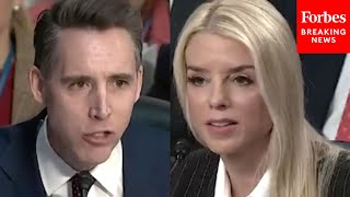 'Never Seen Anything Like It Before In American History': Hawley Blasts Biden DOJ At Bondi Hearing