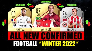 ALL NEW CONFIRMED TRANSFERS WINTER 2022 - Football News! ✅😱 ft. Arthur, Eriksen, Martial...
