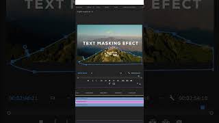 How to Create Text Masking Effects #premierepro #tutorial #adobepremierepro #adobepremier