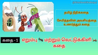 எறும்பு மற்றும் வெட்டுக்கிளியின் கதை | சேமிப்பு கதை |Ant Grasshopper Story| Tamil Neethi Kadhaigal