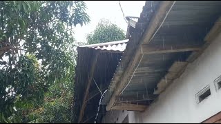 Really Heavy Rain on Tin Roof in Gorontalo City, Indonesia | Eliminate Stress to Sleep Instantly