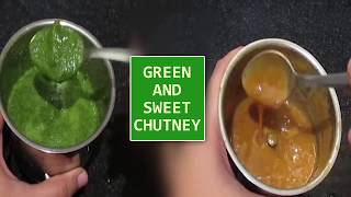 చాట్ చట్నీ | గ్రీన్ మరియు స్వీట్ చట్నీ | Green and Sweet Chutney | How to make chutneys for chaat?