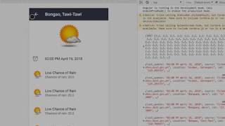 Morley Weather App using ionic framework 3