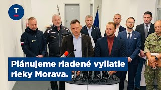 Taraba: Plánujeme riadené vyliatie rieky Morava