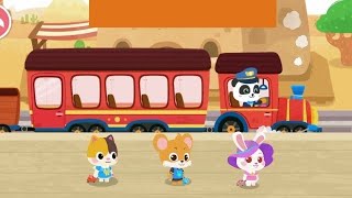 Super panda and Super Train //Baby train Cartoon/baby songs/cartoon video