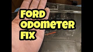 Easy Ford odometer fix