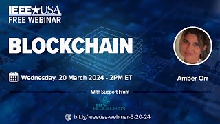 IEEE-USA Webinar: Blockchain