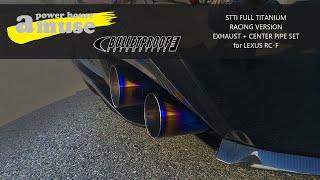 POWERHOUSE AMUSE RC-F STTI FULL TITANIUM  RACING VERSION EXHAUST + CENTER PIPE SET