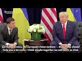 trump to zelenskiy i really hope you get together with putin solve your problem