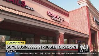 Some Georgia businesses will struggle to reopen