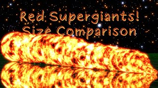 Red Supergiant Stars Size Comparison 2025