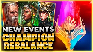 SAVE YOUR SHARDS!! New Events \u0026 Champion REBALANCE Raid: Shadow Legends