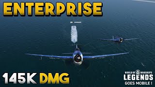 Enterprise: 12 Citadels - 145K Damage || World of Warships Legends (Mobile)