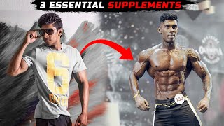 Top supplements for muscle growth 💪| fat loss explained | new PR  #supplements #rajaajith #ifbbpro