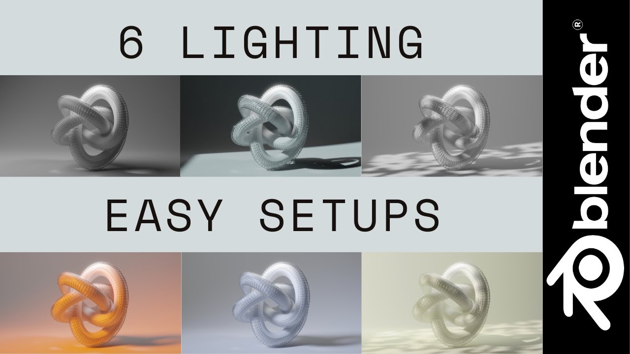 Blender Tutorial 6 Lighting Easy Setups Youtube