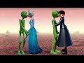 Dame tu Cosita kiss Compilation (Frozen Elsa Wedsneday Addams)