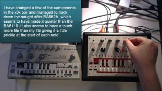 Roland TB-303 vs x0xb0x Part # 1