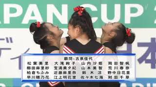 【チア】2012年（H24年）JAPAN CUP：大学部門決勝  (Cheerleading Competition  in JAPAN)