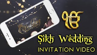 Best Sikh Wedding Invitation Videos | Punjabi Wedding Invitation