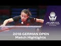 2018 German Open Highlights I Kasumi Ishikawa vs Wu Yang (1/4)