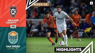 Orange County SC vs. San Diego Loyal SC - Game Highlights | 10-01-2022