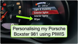 How I personalised my 981 Porsche Boxster using PIWIS