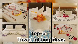 Top-5 Towel Art Ideas||Birthday towel art ||Towel art||Anniversary towel art #shriramsart