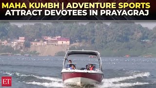 Maha Kumbh | Hot Air Balloon rides, Adventure Sports attract devotees in Prayagraj, watch!