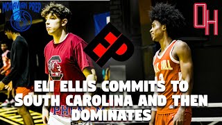 Eli Ellis Commits To South Carolina Gamecocks Then Goes Off! Moravian Prep (NC) VS Oak Hill Red (VA)