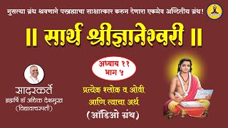 सार्थ ज्ञानेश्वरी अध्याय ११ भाग ५ - Sarth Dyaneshwari Adhyay 11 Bhag 5 By Dr.Adhik Deshmukh