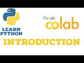 Python - Google Colab - Introduction