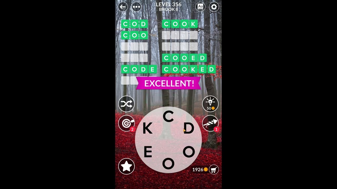 Wordscapes Uncrossed Level 356 Answers Youtube