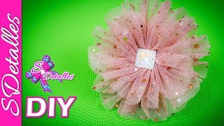 Como hacer flores: Flores de Tul #2 | Video# 69 | SDetalles | DIY