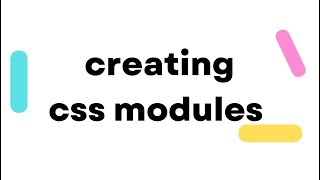 006 css modules in react application.
