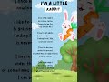 I'm a Little Rabbit | English Poems for kids | Poems in English | #anushkaailani #shorts