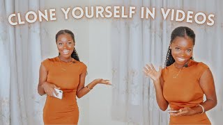 How To FILM & EDIT CONVERSATIONS WITH YOURSELF using MOBILE PHONE | How to clone yourself in videos
