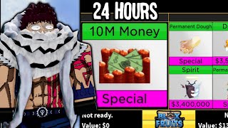 Trading 10 MILLION MONEY for 24 Hours in Blox Fruits
