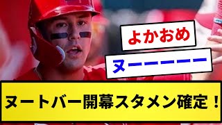 【朗報】ヌートバー開幕スタメン確定！！！【反応集】【プロ野球反応集】【2chスレ】【1分動画】【5chスレ】