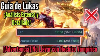 GUÍA DE LUKAS CON TRUCOS, CONSEJOS, MEJOR BUILD Y COMBOS (Tutorial de Lukas) Mobile Legends