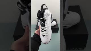 NIKE Air Jordan 6 Retro Reverse Oreo White Basketball Shoes CT8529-112 Sneakers