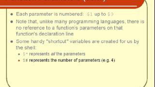 Unix Shell Scripting Functions Part 3