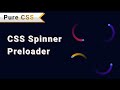 CSS Spinner Preloader Using Pure CSS | #DeveloperHub