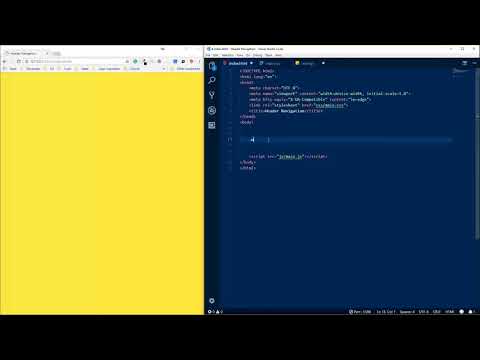 Header navigation with cool effect Header navigation with cool effect