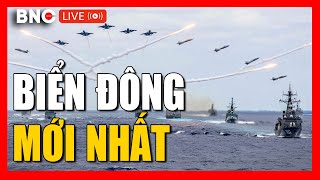 TRỰC TIẾP Biển Đông: Philippines cấp báo: Chiến hạm Trung Quốc xuất hiện dày đặc trên Biển Đông