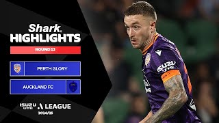 Perth Glory v Auckland FC - Shark Highlights | Isuzu UTE A-League 2024-25 | Round 13