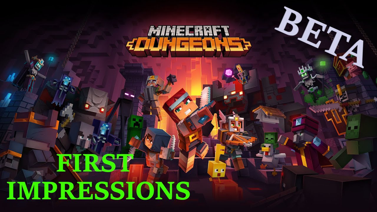 FIRST IMPRESSIONS: Minecraft Dungeons (Beta) - YouTube